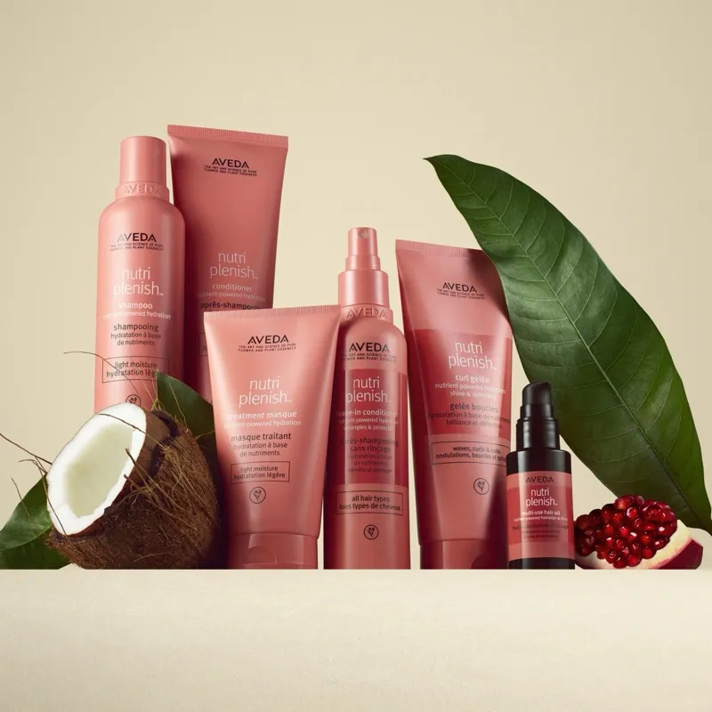 Aveda Nutriplenish botanical hair care product line