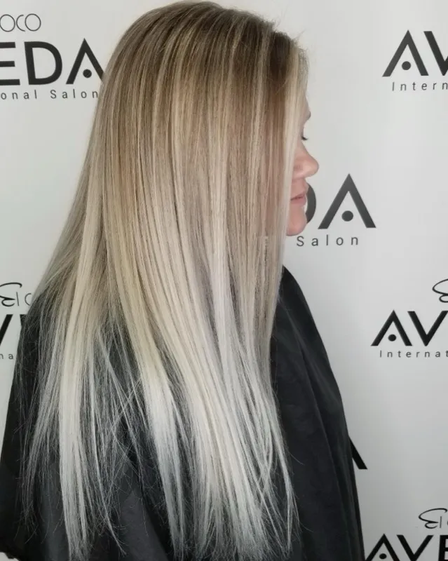 Blonde balayage color by El Coco Cape Cod